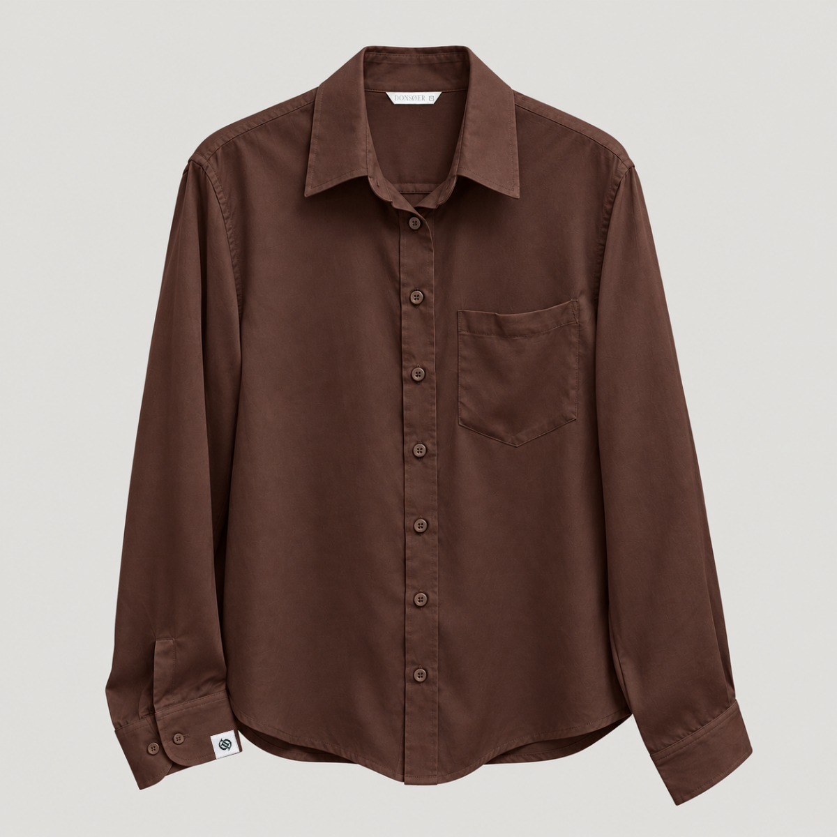Bavlnená košeľa Yves – Cocoa Brown