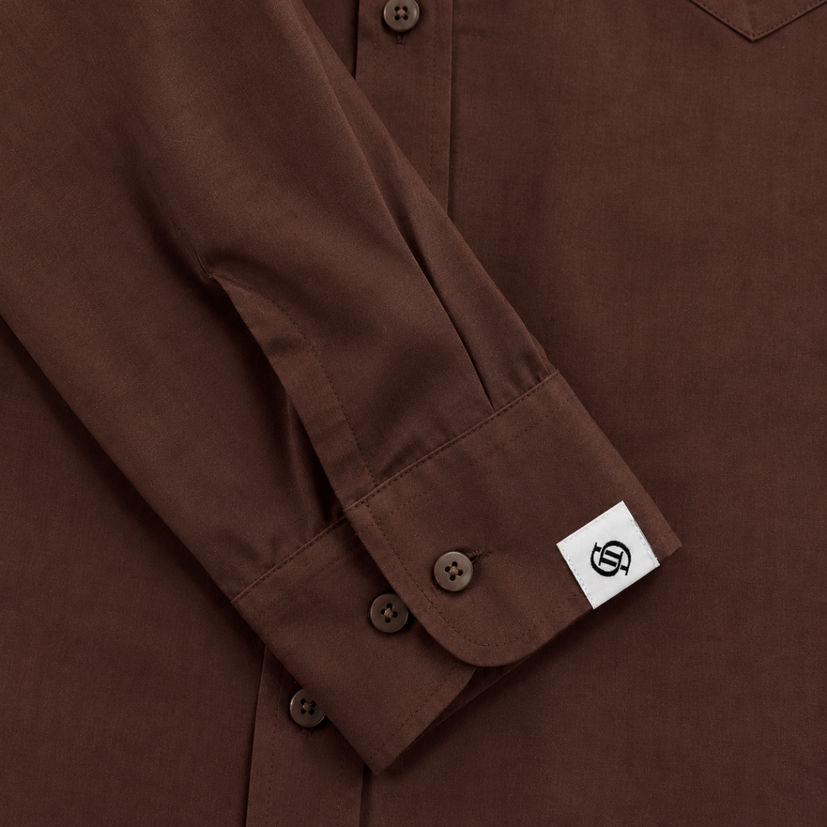 Bavlnená košeľa Yves – Cocoa Brown