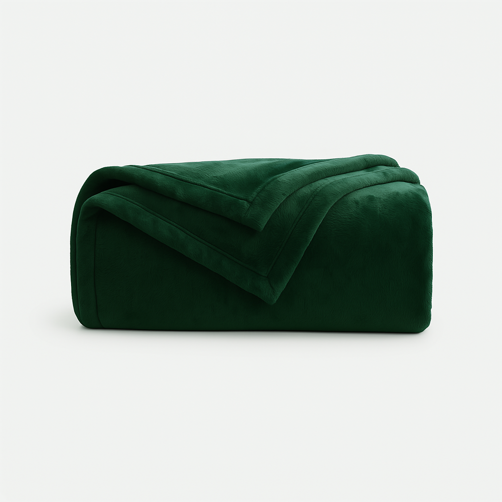 Plyšová deka Vømre - Green Olives