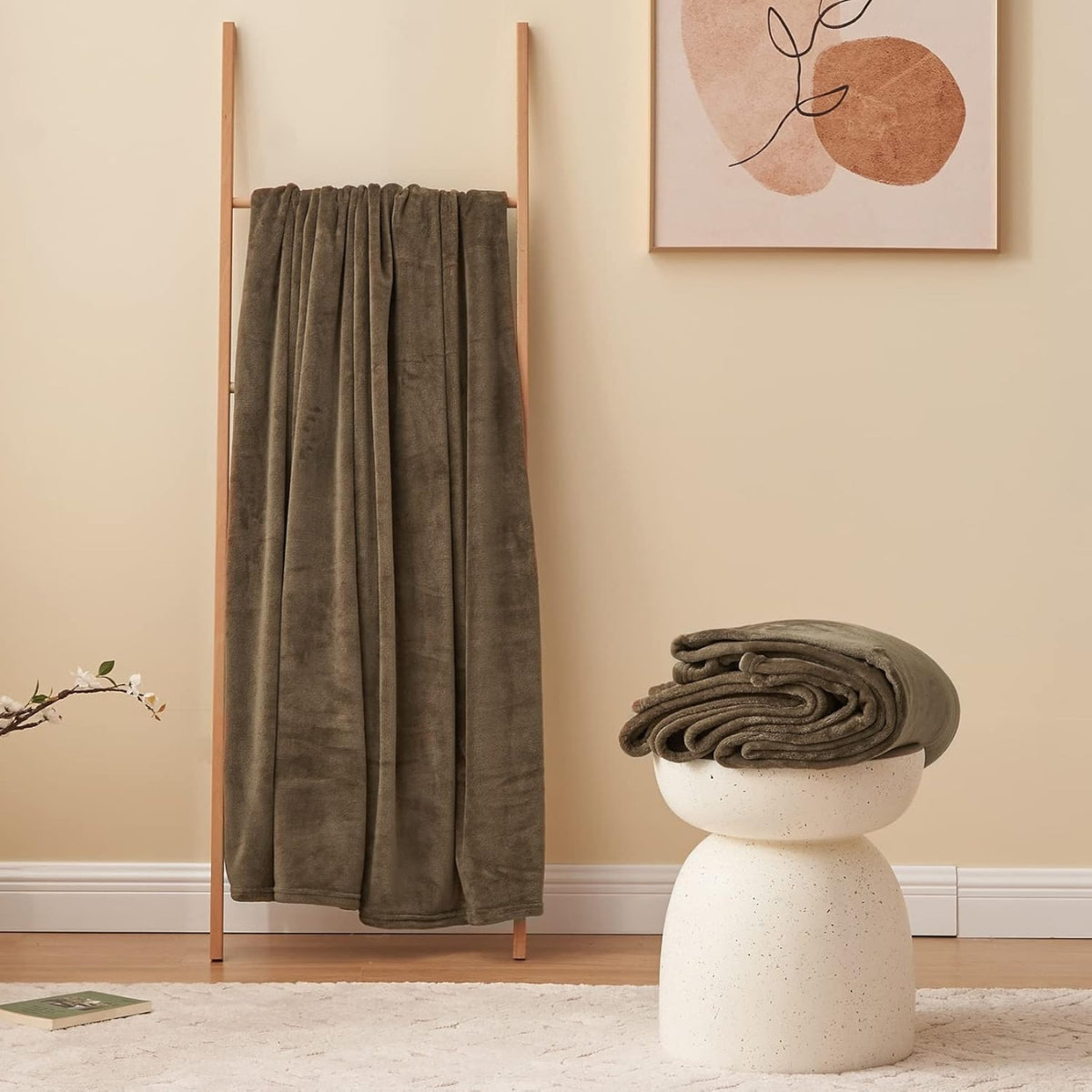 Plyšová deka Vømre - Brown Cocoa