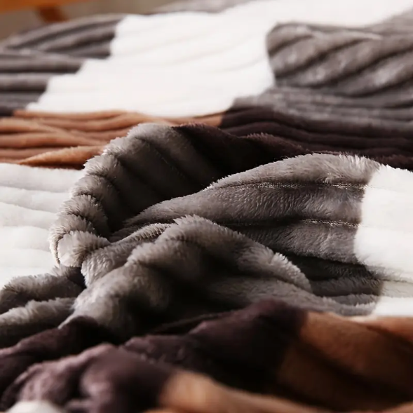 Plyšová deka Vara - Loam