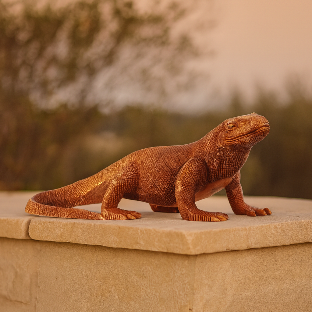 Drevený varan komodský